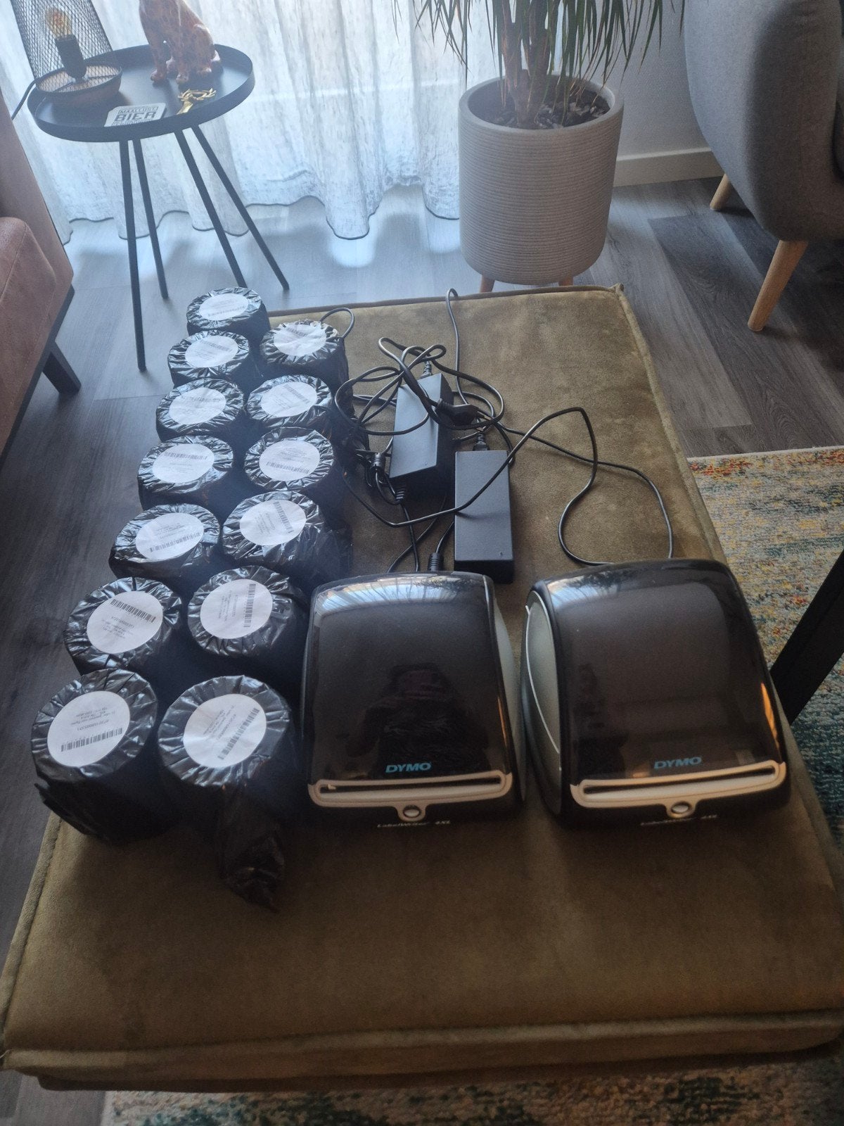2x Dymo 4XL LabelWriter + 15 rollen labels, Ophalen of Verzenden, Gebruikt, Etiket, Dymo LabelWriter