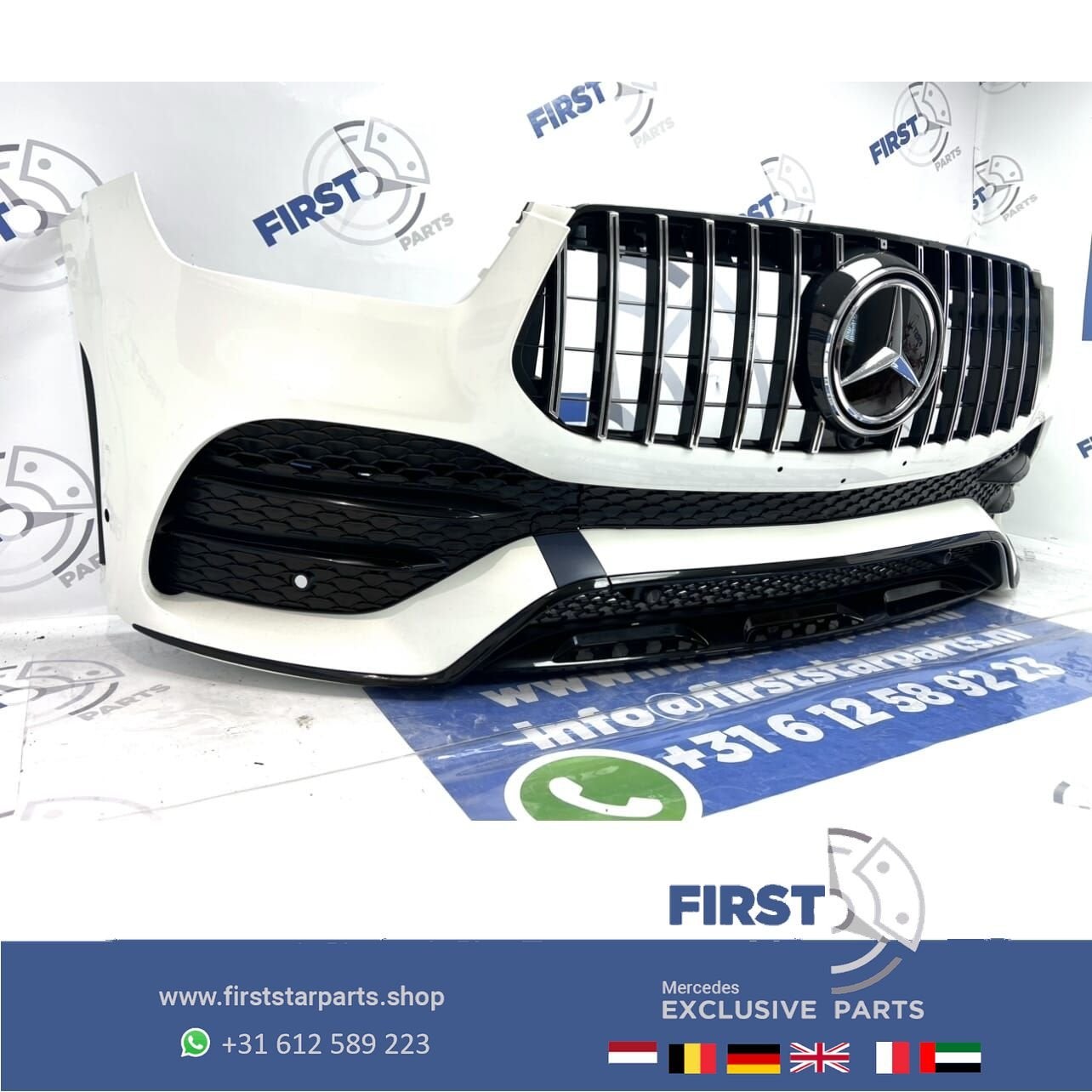 W167 V167 C167 GLE AMG VOORBUMPER WIT COMPLEET origineel Mer, Gebruikt, -, Voor, Ophalen of Verzenden