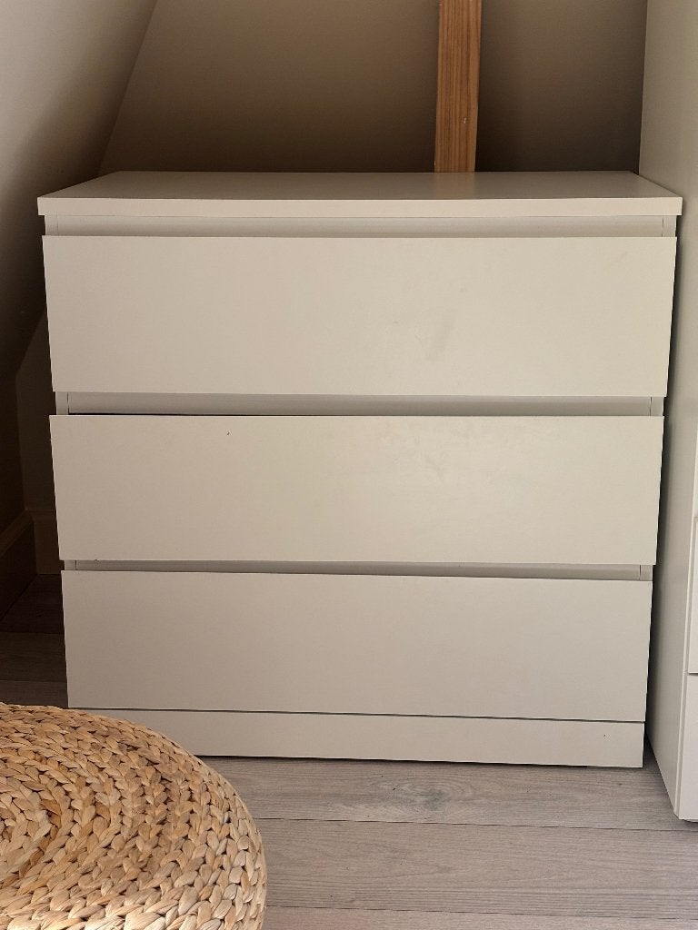 IKEA Malm ladekast wit, Huis en Inrichting, Kasten | Ladekasten, Zo goed als nieuw, Minder dan 100 cm, 50 tot 100 cm, 25 tot 50 cm
