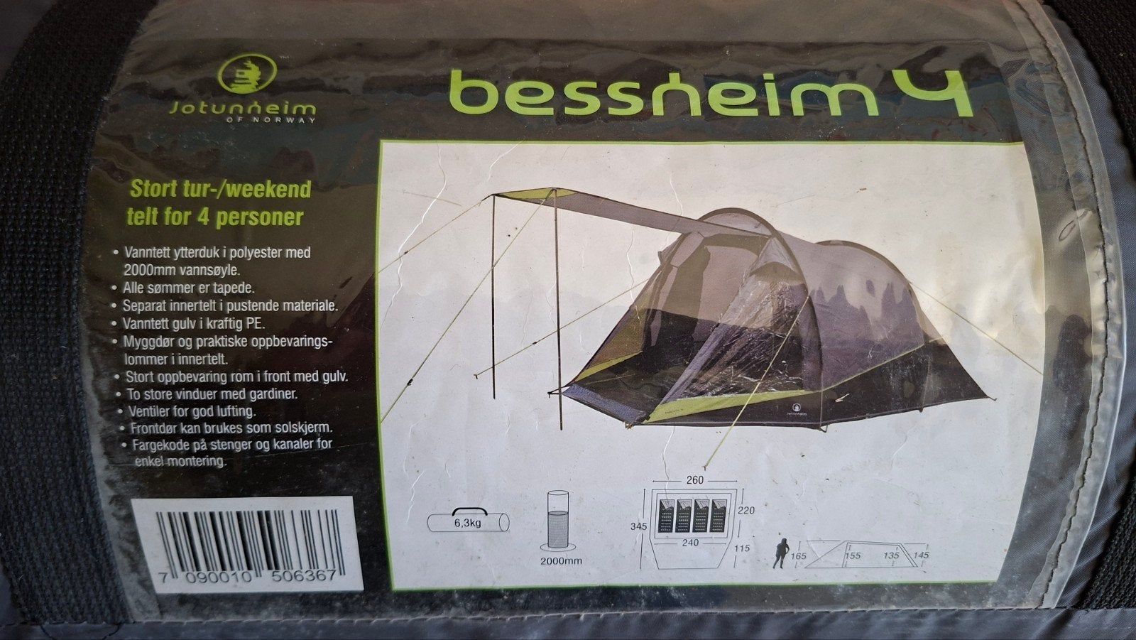 2-Pers.Tent+2x Nomad Slaapzak+2xcanvas luchtbed, Caravans en Kamperen, Ophalen, Zo goed als nieuw, Tot en met 4