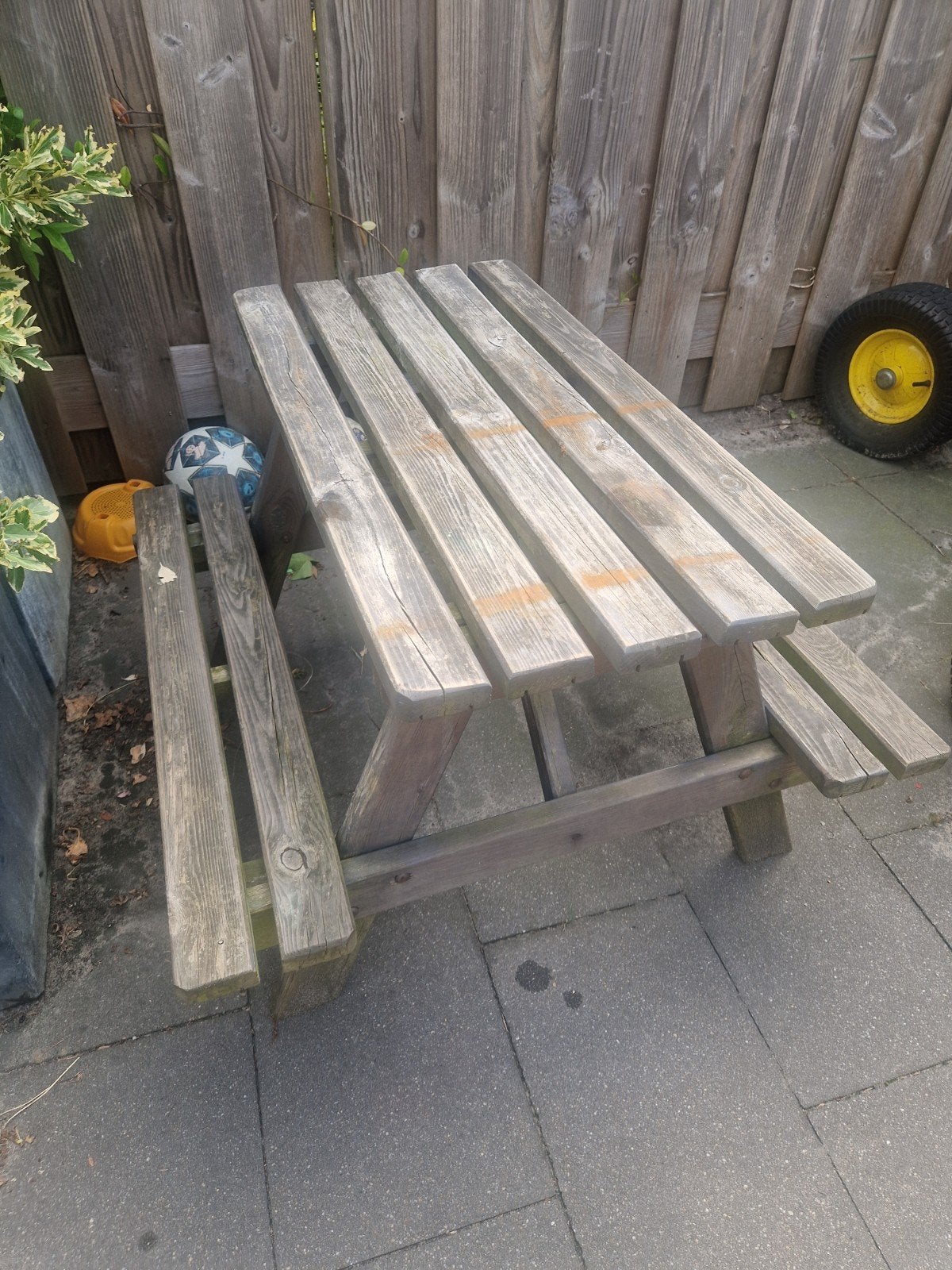 kinderwagen picknicktafel, Ophalen, Rechthoekig, Hout