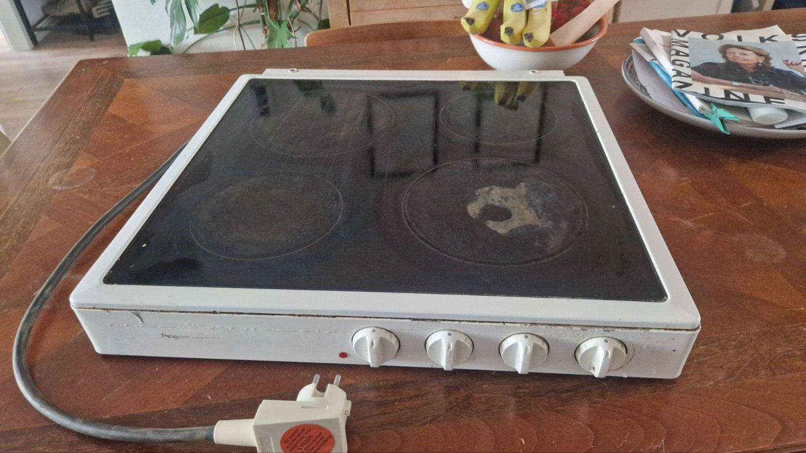Elektrische kookplaat - Gebruikt maar werkt perfect!, Ophalen, Gebruikt, Elektrisch, 4 kookzones