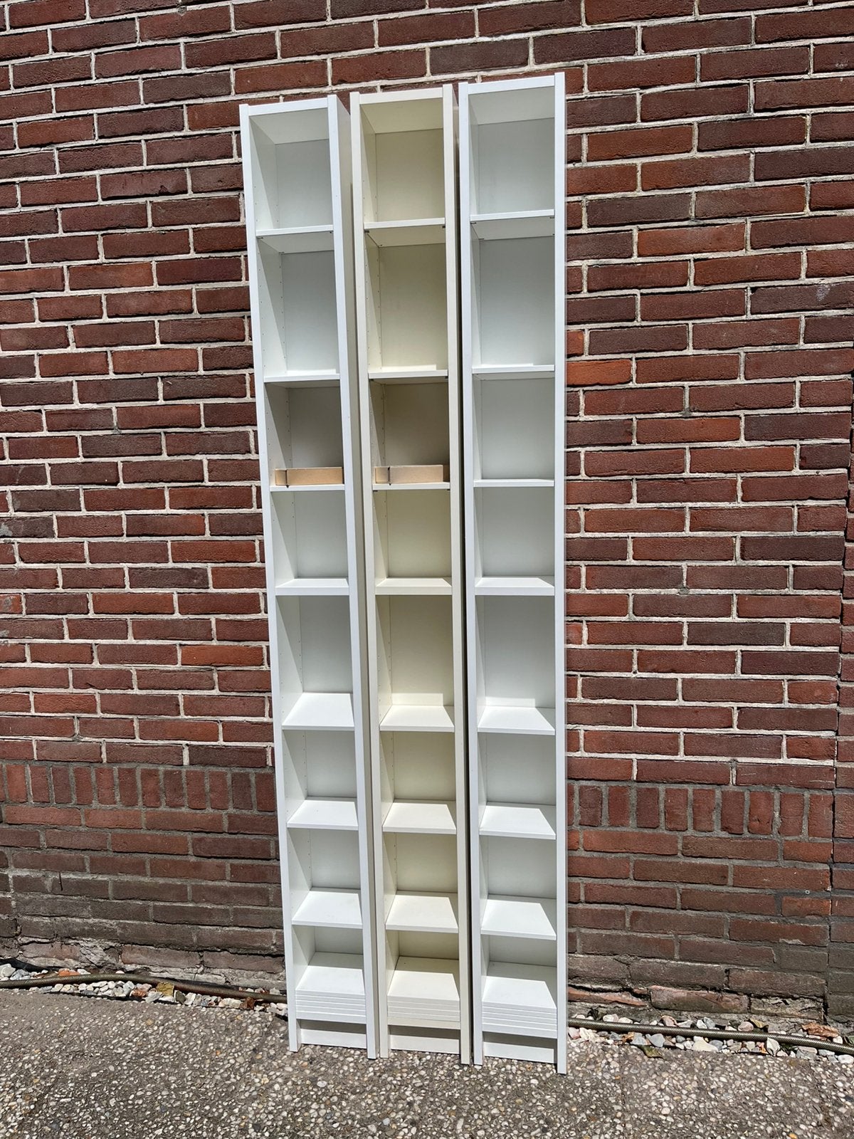 CD/DVD kastjes HxBxD=203x20x17, Huis en Inrichting, Woonaccessoires | Cd- en Dvd-rekken, Ophalen, Zo goed als nieuw, Hout, Cd's of Dvd's