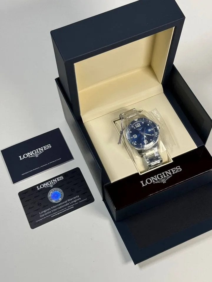 Longines HydroConquest L3.780.4.96.6, Ophalen of Verzenden, Zo goed als nieuw, Staal, Overige merken