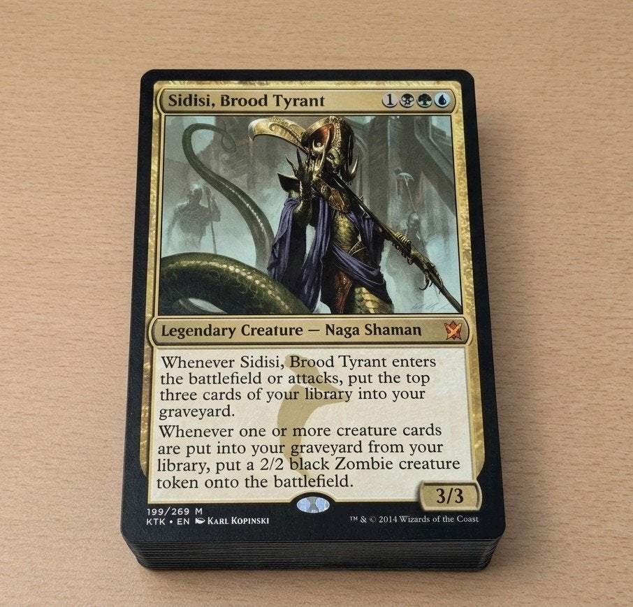 MTG Commander Deck Sidisi Blood Tyrant (Mythic), Ophalen of Verzenden, Zo goed als nieuw, Speeldeck
