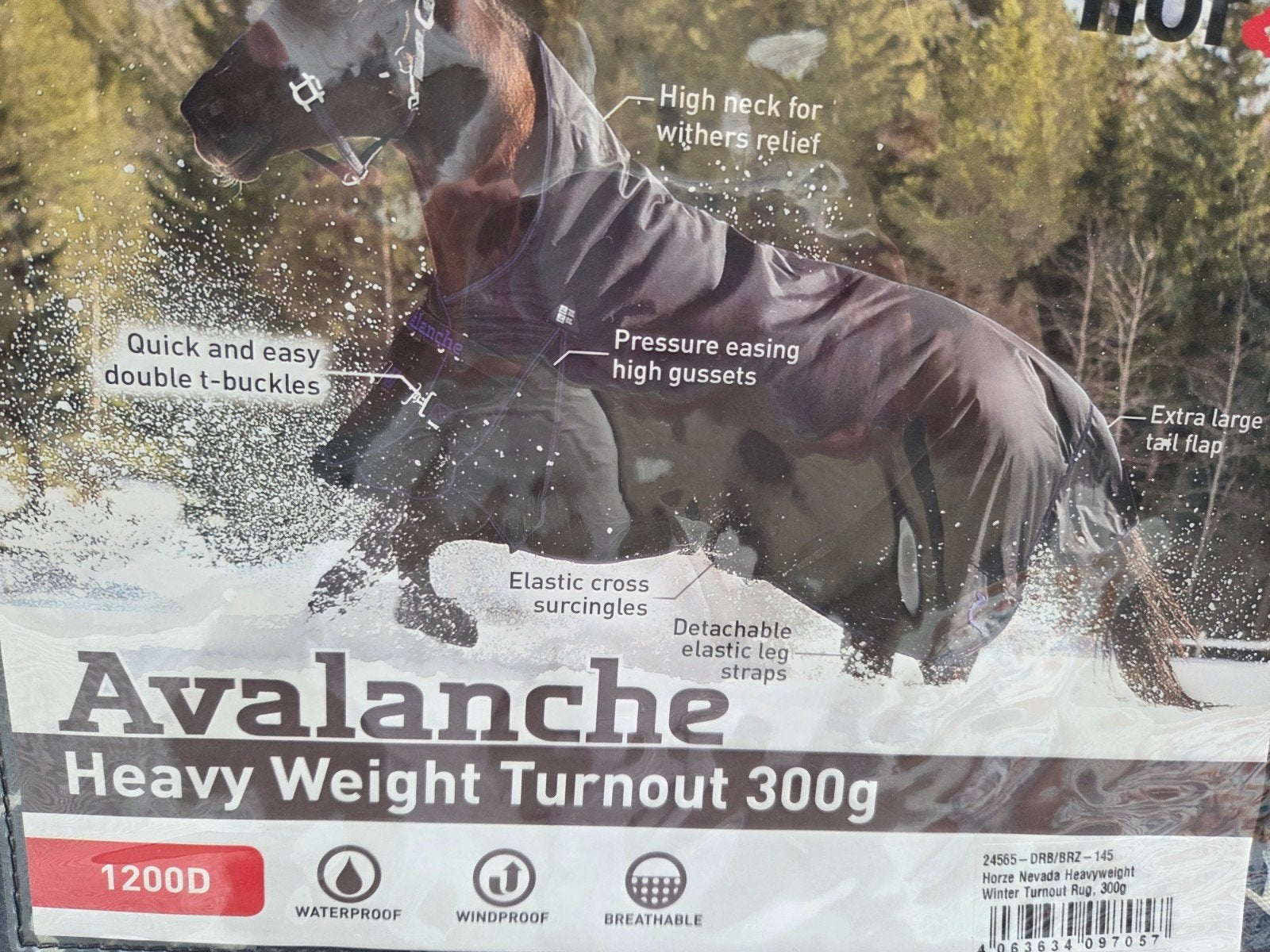 Avalanche Turnout winterdeken 300 gram 1200 D, Overige merken, 300 g, Nieuw, Ophalen of Verzenden