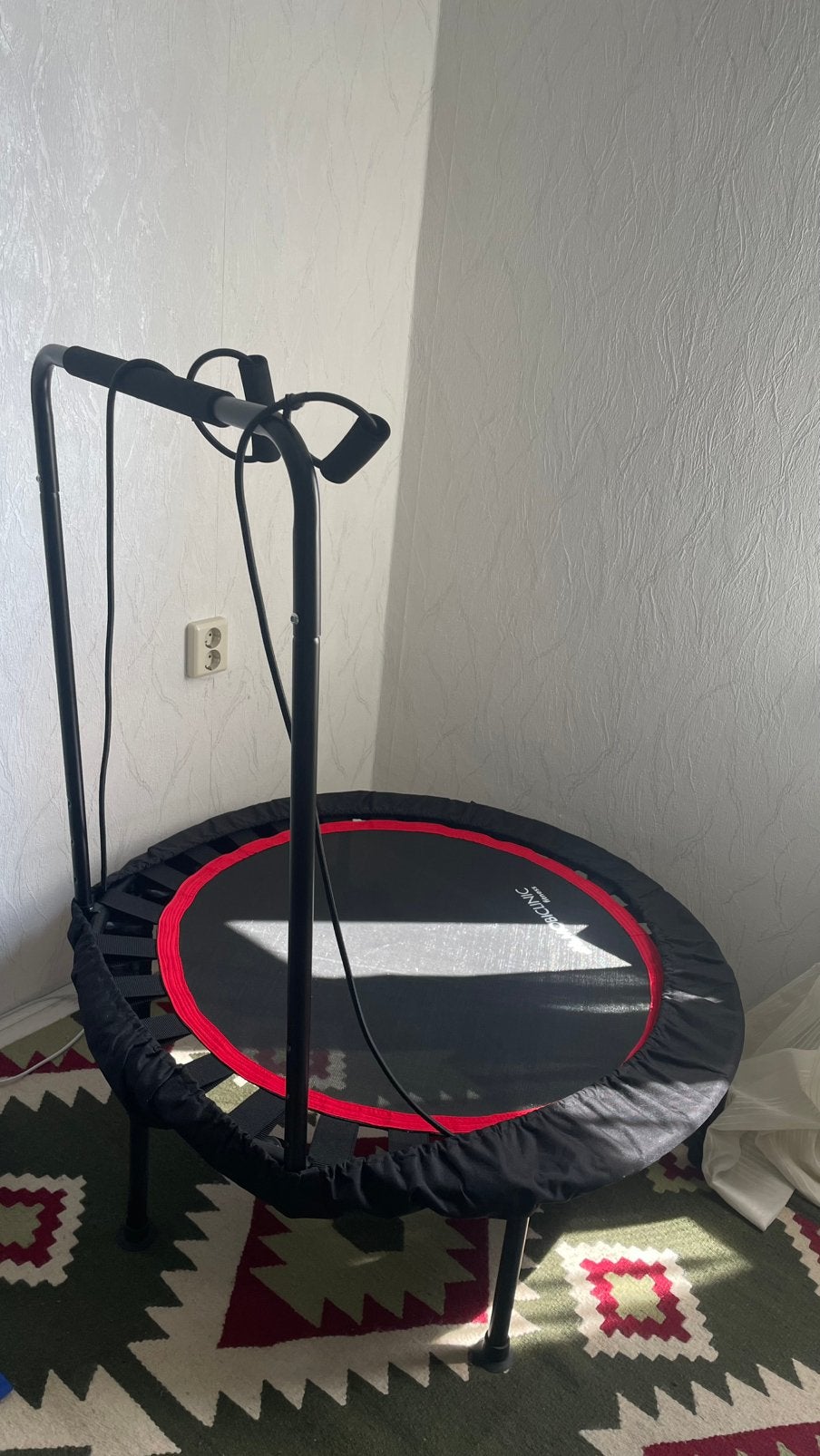 Mobiclinic fitness trampoline / rebounder met beugel, Ophalen, Zo goed als nieuw, Overige typen
