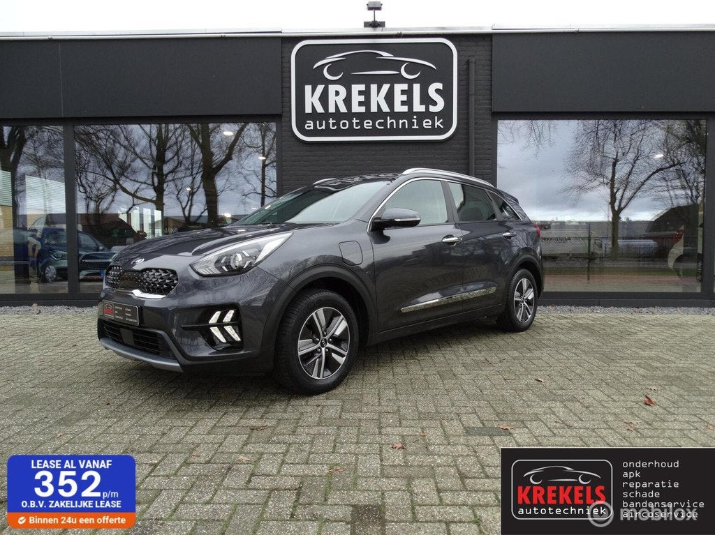 Kia Niro 1.6 GDi PHEV DynamicPlusLine | Automaat | Carplay, Auto's, Kia, Gebruikt, Zwart, Leder en Stof, Plug-in hybride