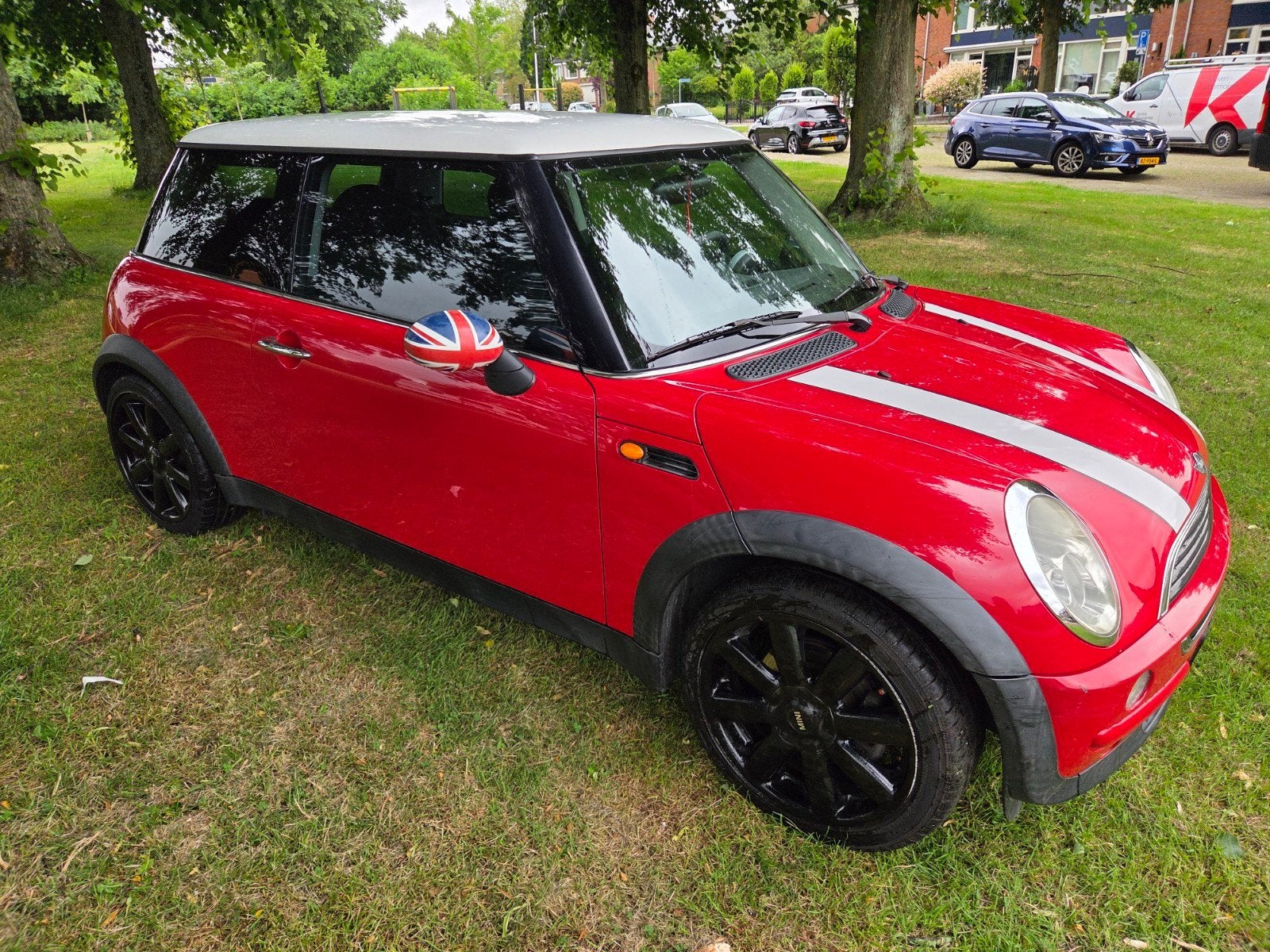 Mini 1.6 16V ONE R50 2003 Rood, Voorwielaandrijving, Zwart, 4 cilinders, 4 stoelen