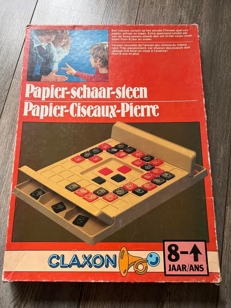 Papier-schaar-steen Bordspel, Ophalen of Verzenden, Minder dan 500 stukjes, Gebruikt, Overige typen