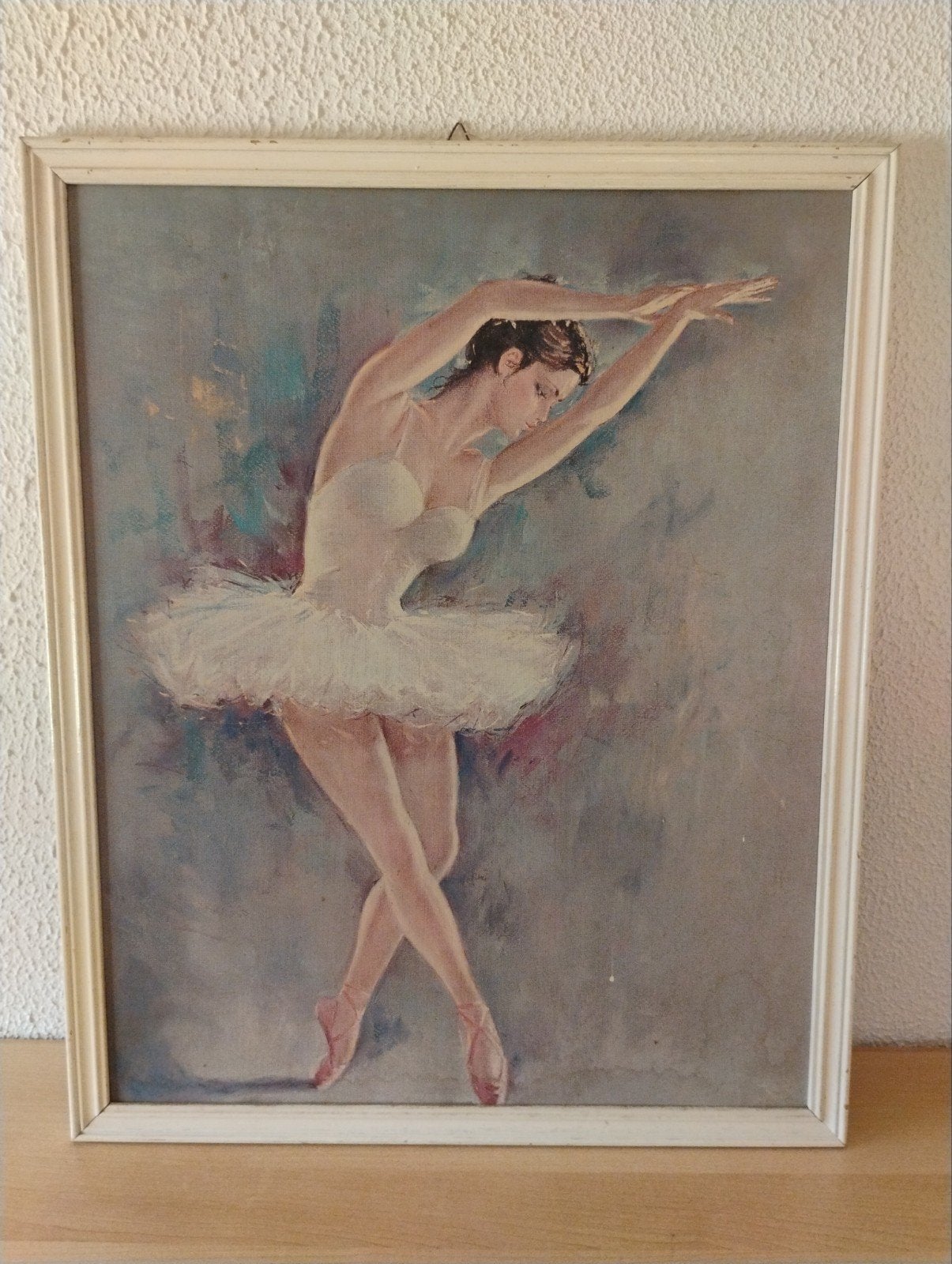 Schilderij van een ballerina, 53x43cm, Antiek en Kunst, Ophalen