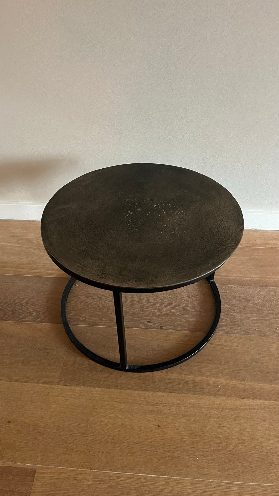 Ronde bijzettafel - diameter 50 cm, hoogte 35 cm, Ophalen, Minder dan 45 cm, Minder dan 55 cm, Gebruikt