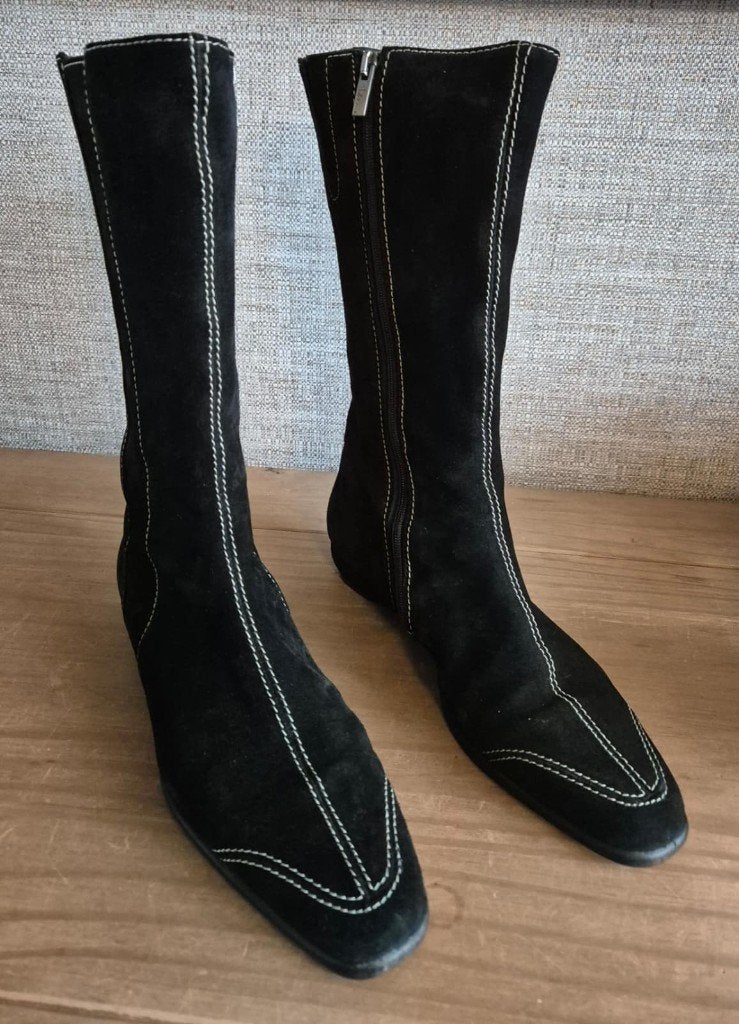 Floris van Bommel halfhoge (kuit) laarzen - Zwart - Maat 39, Kleding | Dames, Schoenen, Hoge laarzen, Zwart, Floris van Bommel