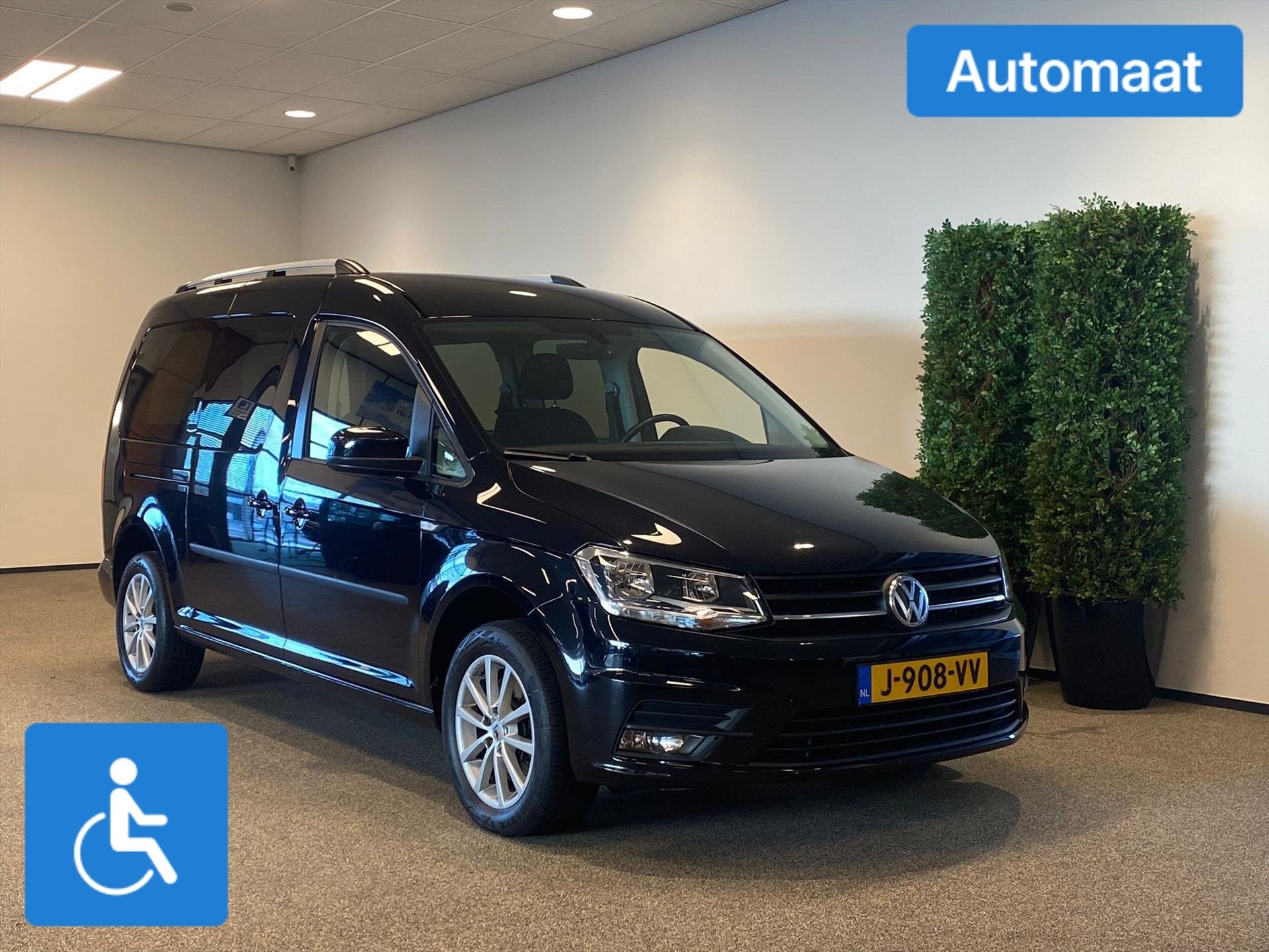 Volkswagen Caddy Maxi Rolstoelauto Automaat 5+1, Automaat, 12 maanden, Gebruikt, Zwart