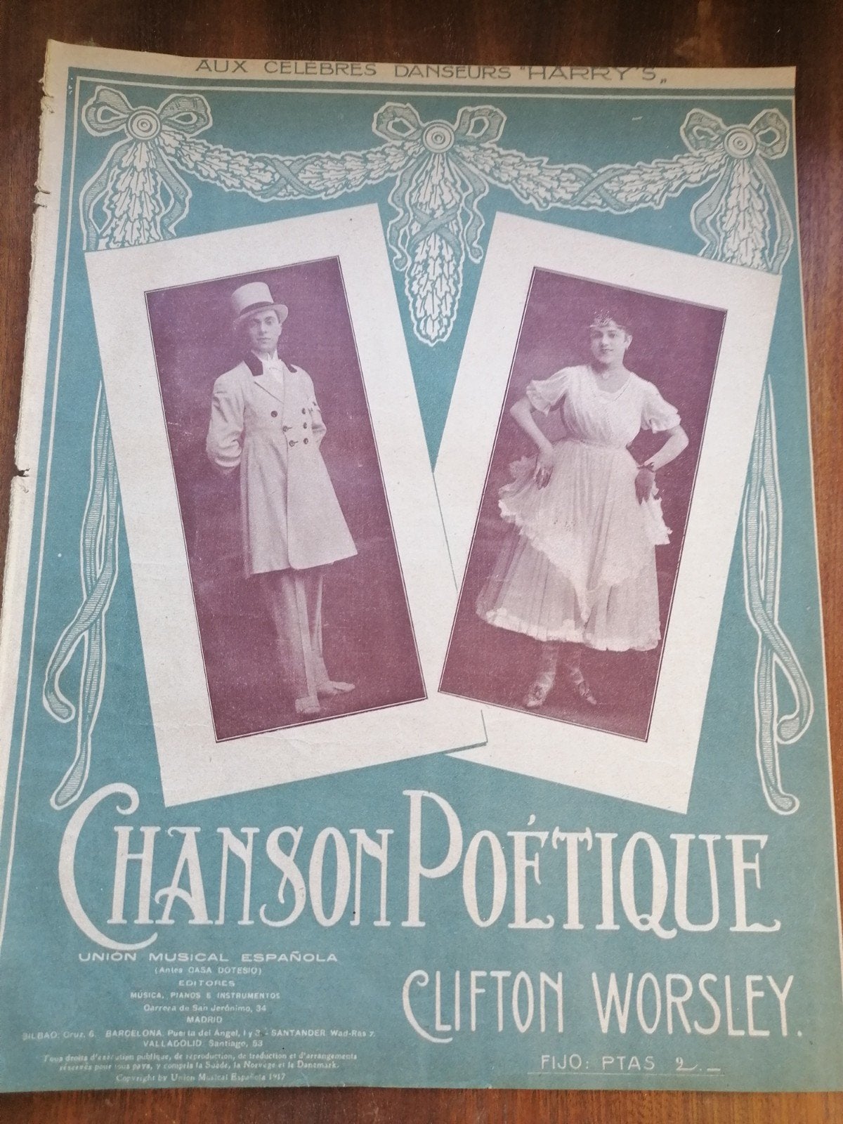 Chanson Poétique - Clifton Worsley (bladmuziek), Gebruikt, Verzenden, Klassiek, Thema