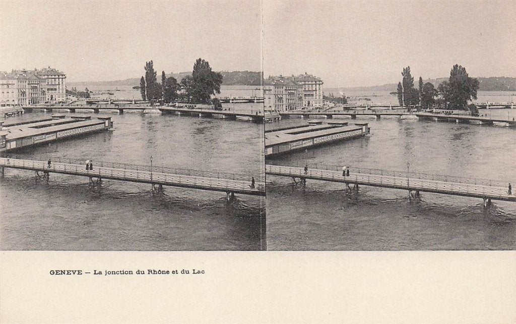 702-291-035 Geneve La Jonction Du Rhone Et Du Lac, Verzenden, Voor 1920, Overig Europa