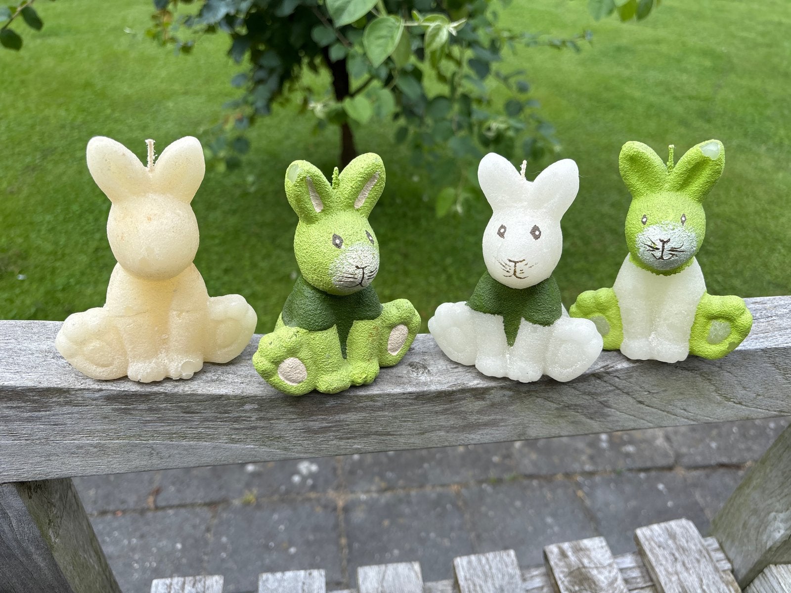 Leuke Paashaas Kaarsen - Set van 4, Meerkleurig, Ophalen of Verzenden, Kaars, Was