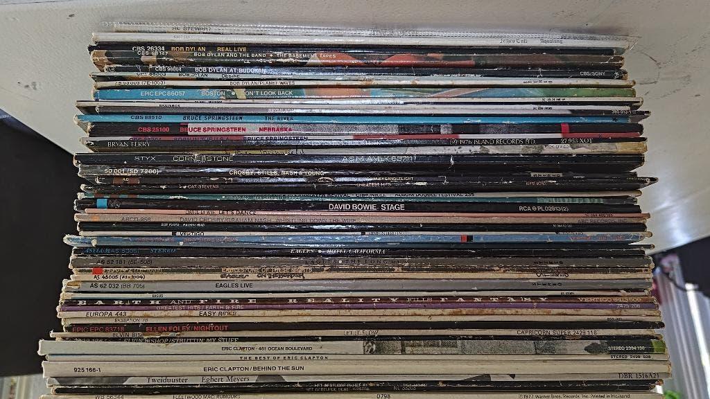 Vinyl LP platen 120st. / Single 4st, Inclusief poster, Gebruikt, Overige typen, 1980 - 1989