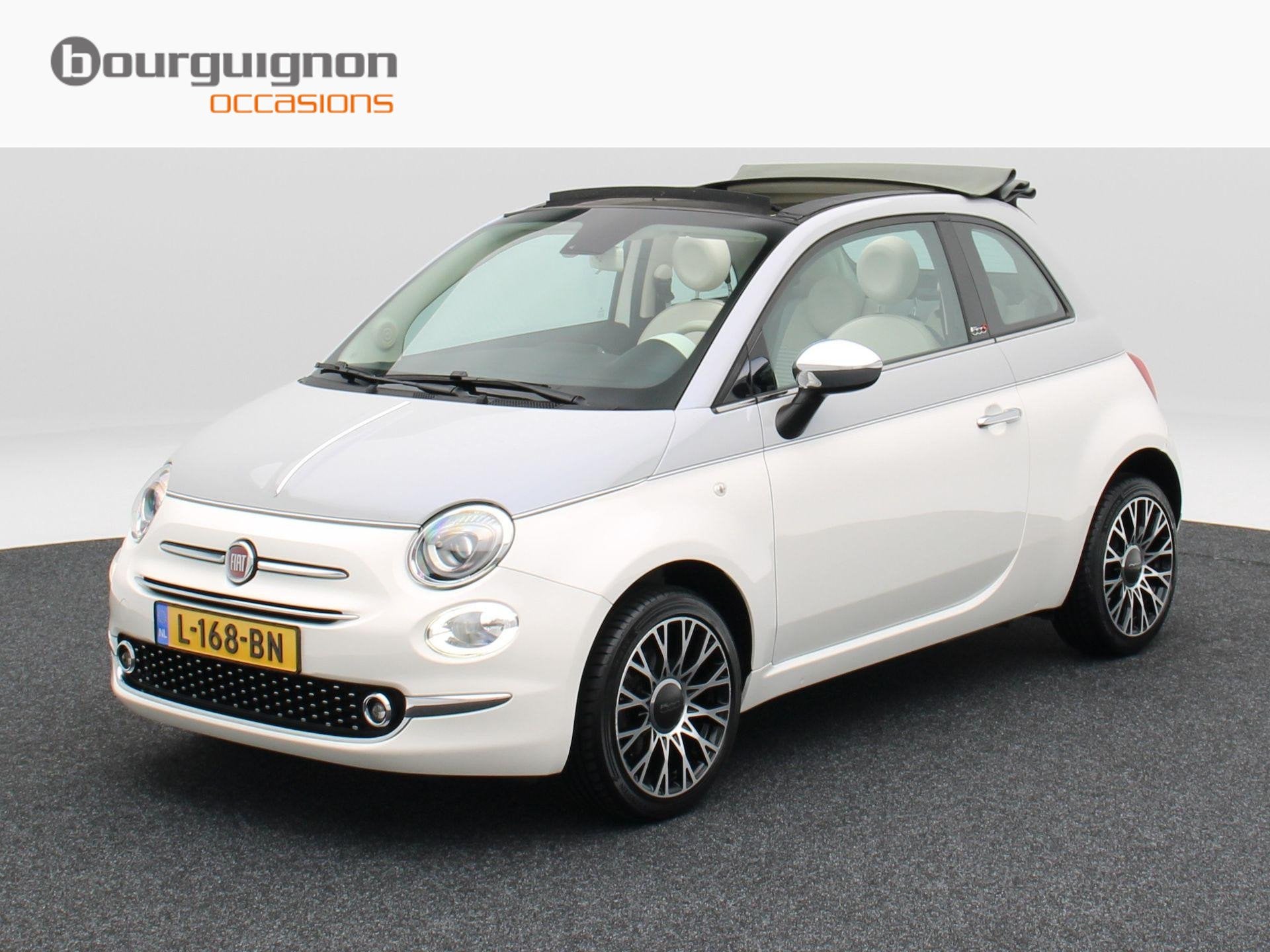 Fiat 500C 1.2 Lounge | Cabriodak | Airco | Cruise | 15 Inch, Voorwielaandrijving, Stof, Gebruikt, 4 cilinders