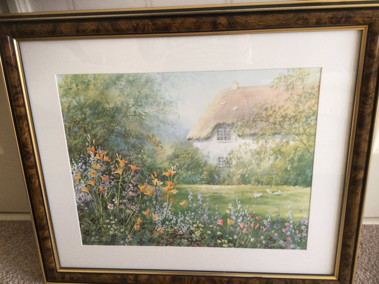 Romantisch schilderij, Huis en Inrichting, Woonaccessoires | Schilderijen, Tekeningen en Foto's, Ophalen of Verzenden, 50 tot 75 cm