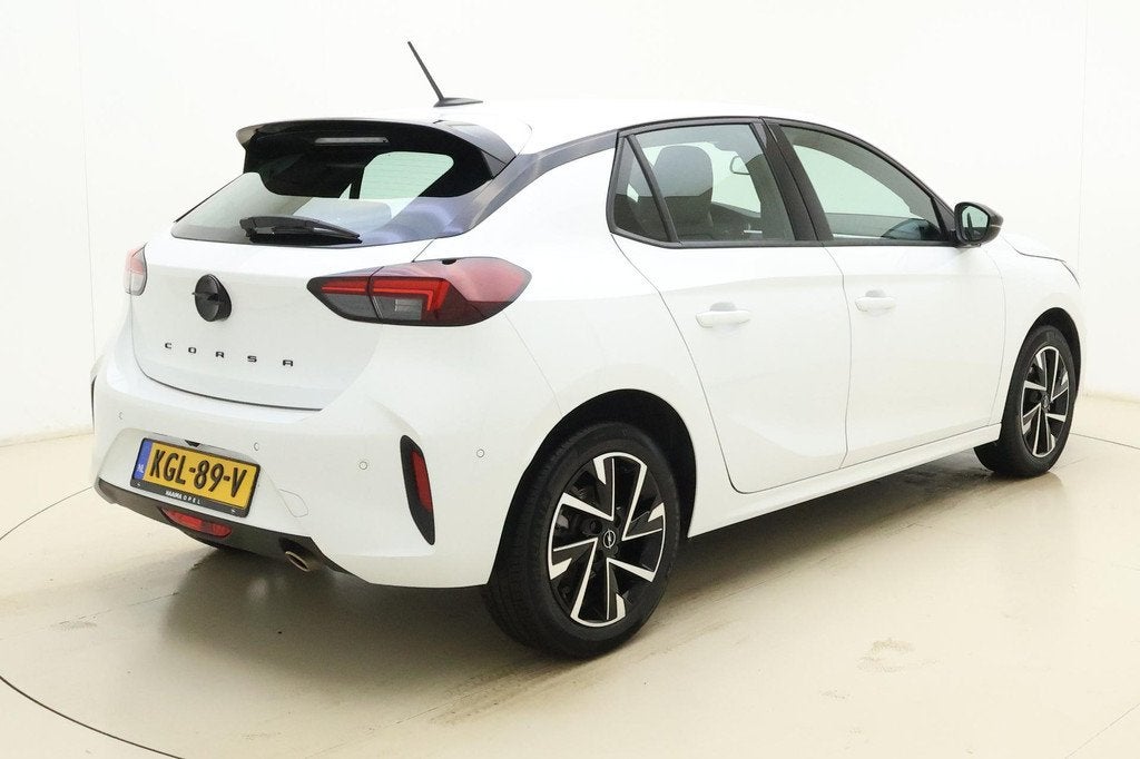 Opel Corsa 1.2 Turbo Hybrid GS 110 PK Automaat | Navigatie v, Auto's, Opel, Stof, Gebruikt, Wit, Hybride Elektrisch/Benzine