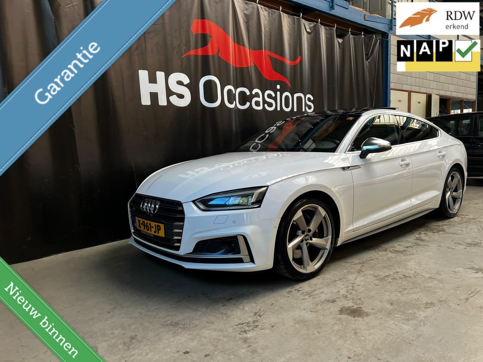 Audi S5 3.0 TFSI Quattro camera V/A / pano/carbon full optie, Auto's, Automaat, Verwarmde buitenspiegels, Gebruikt, 2995 cc