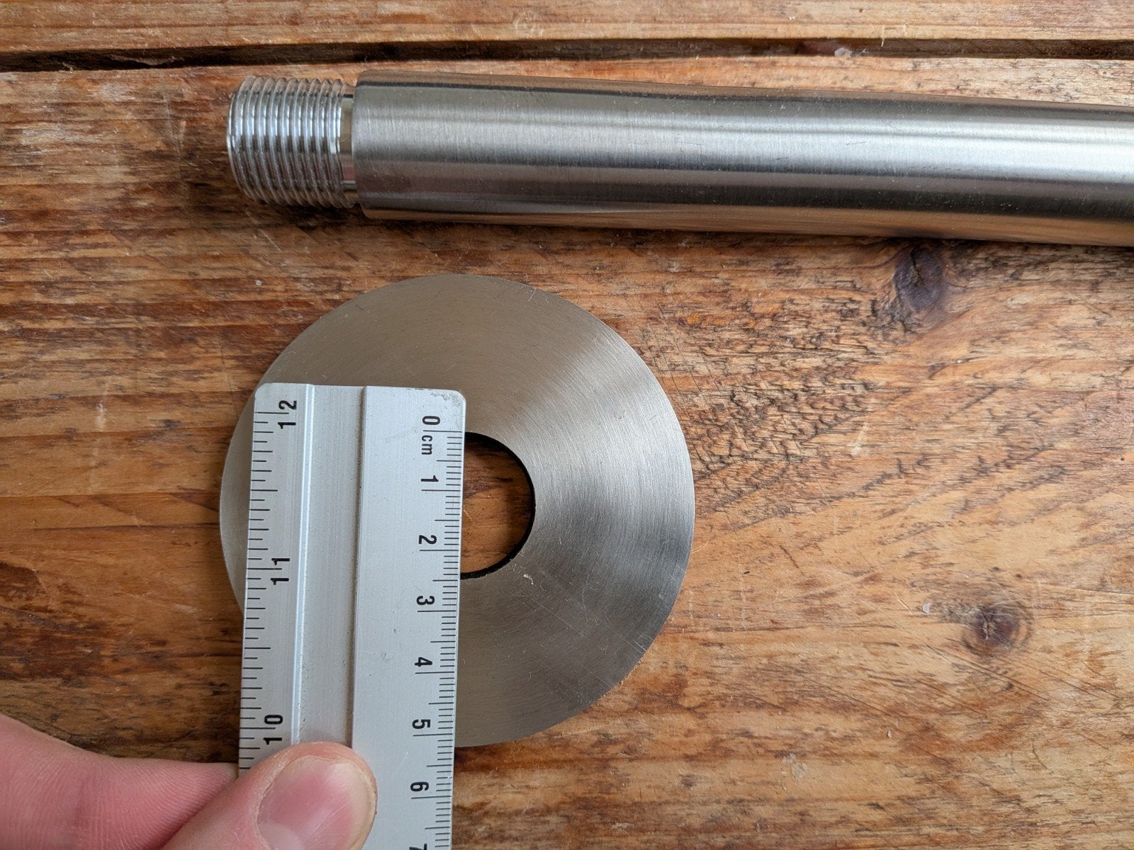 RVS Kraanuitloop Geborsteld RVS 20cm, Ophalen of Verzenden, Nieuw, Rvs, Kraan