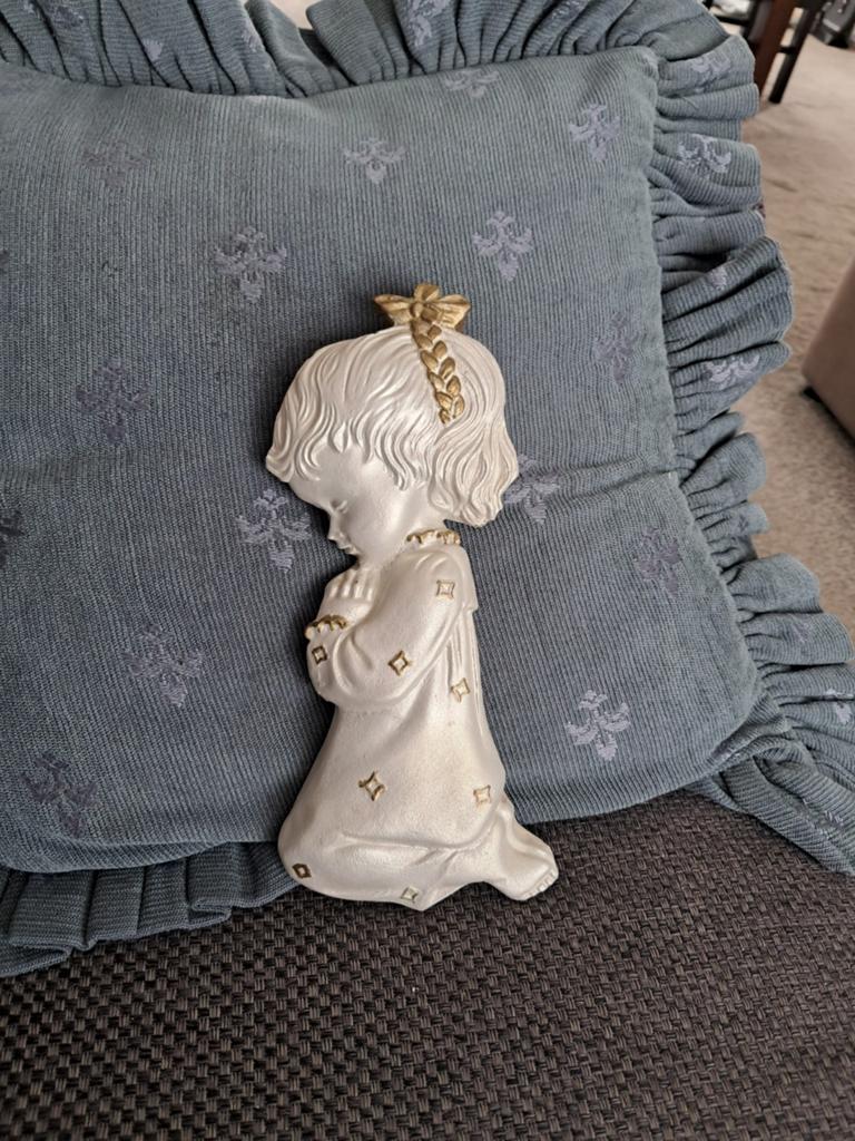 Engel figuurtje wit met goud is zéér mooi splinternieuw, Ophalen of Verzenden, Nieuw, Wit