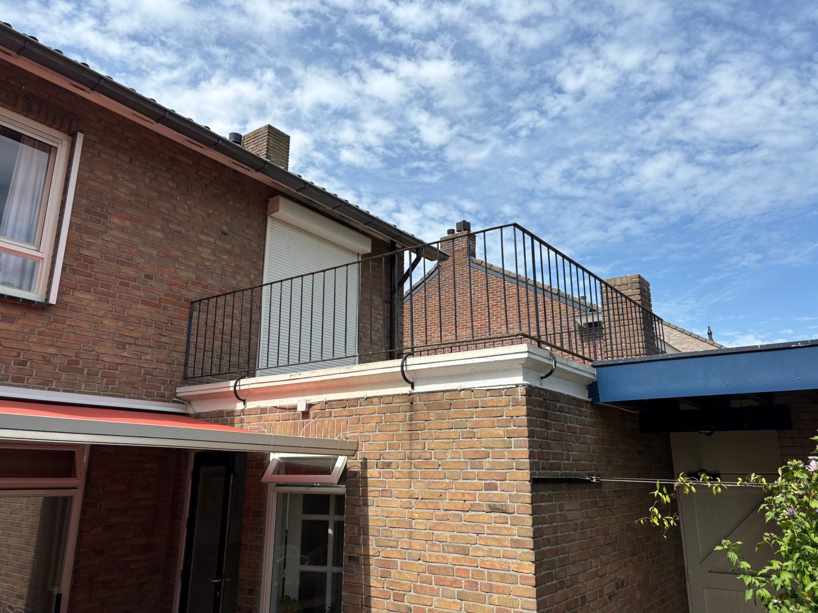 Dakbalustrade hekwerk, Ophalen, Gebruikt, IJzer, Spijlenhekwerk