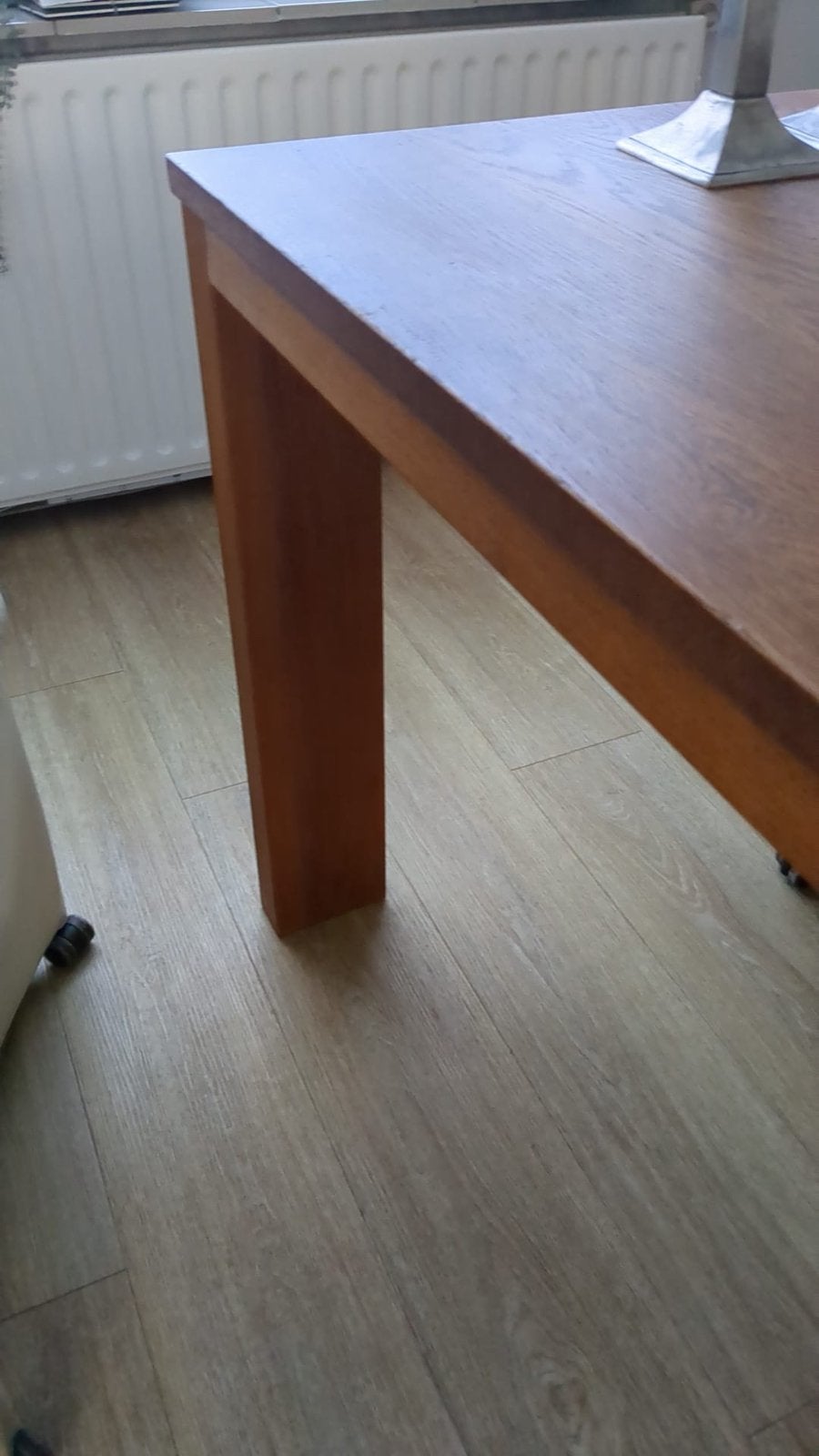 Eikenhouten eettafel, geolied - 160x80 cm, Huis en Inrichting, Tafels | Eettafels, Ophalen, Gebruikt, Eikenhout, 50 tot 100 cm