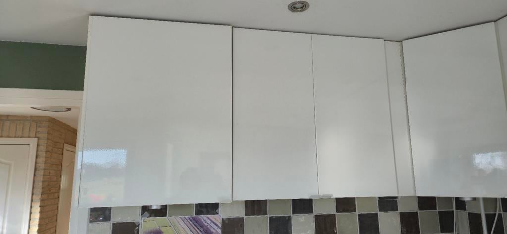 Ikea Keukenfrontjes Hoogglans Wit, Huis en Inrichting, Keuken | Keukenelementen, Ophalen, Gebruikt, Wit, 50 tot 100 cm