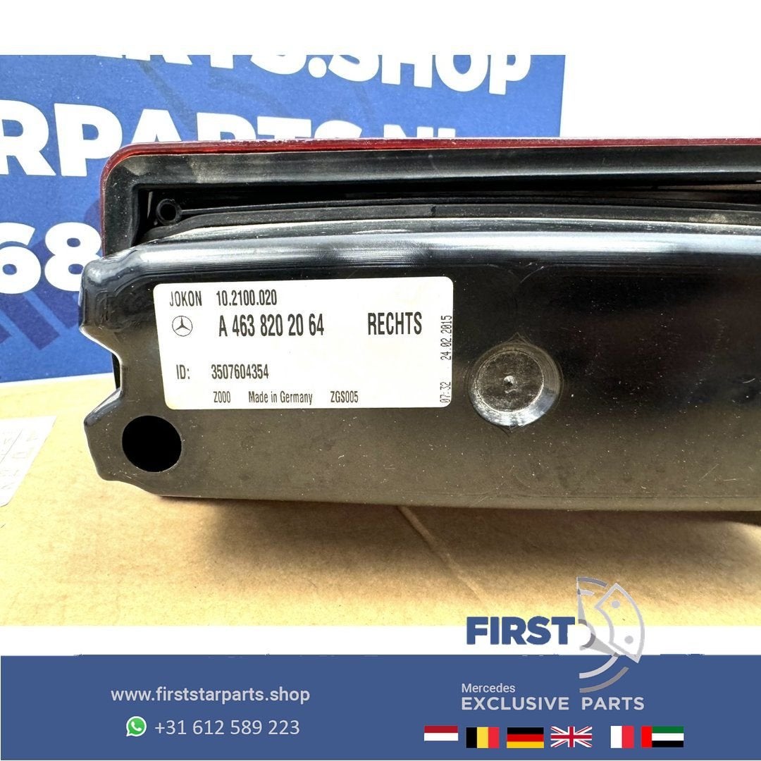 W463 G KLASSE ACHTERLICHT RECHTS Mercedes 2006-2018 A4638202, Auto-onderdelen, Gebruikt, -, Ophalen of Verzenden, -