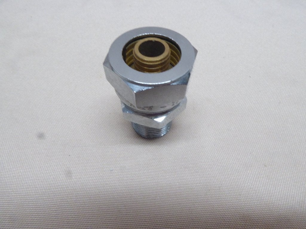Knel puntstuk 20 x 3/4" messing vernikkeld | nieuw, Ophalen of Verzenden, Nieuw