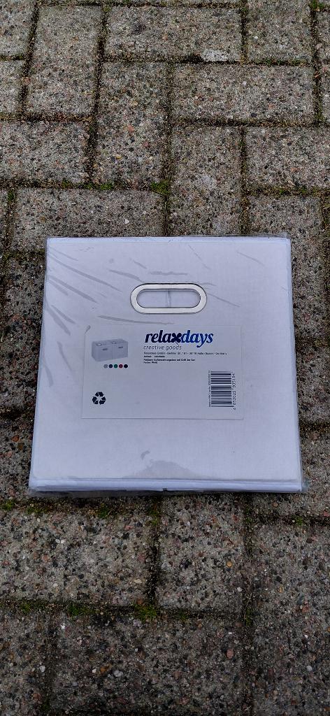 relaxdays opbergbox, Ophalen of Verzenden, Nieuw, Wit, Textiel
