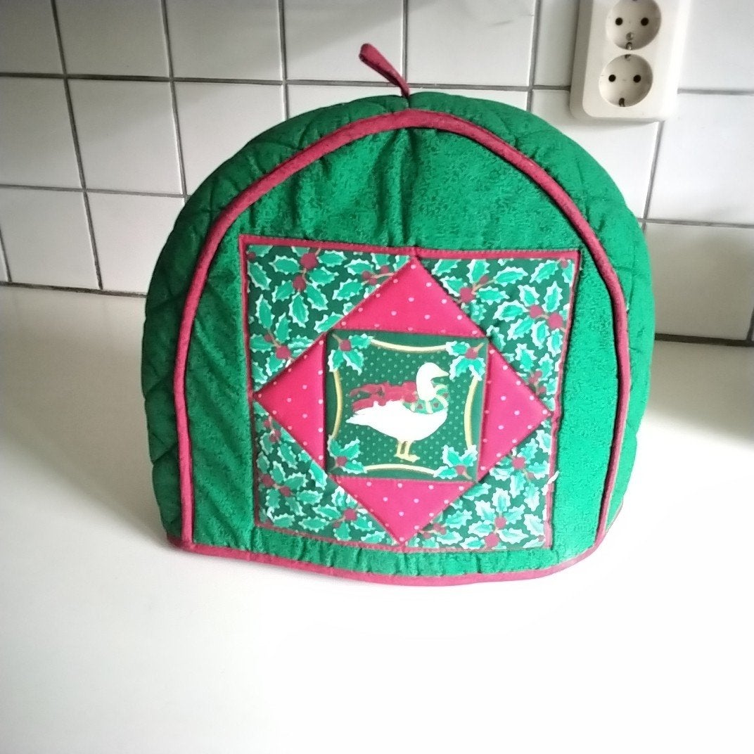 Nieuwe Kerst Theemuts - Groen met Kerstmotief, Overige typen, Ophalen of Verzenden, Nieuw, Groen