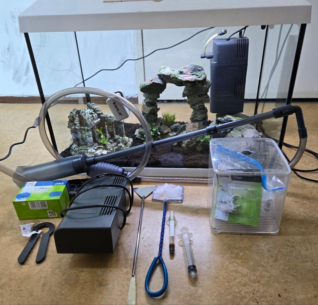 70L aquarium set compleet + accessoires | starters aquarium, Ophalen, Gebruikt, Leeg aquarium, Verwarming