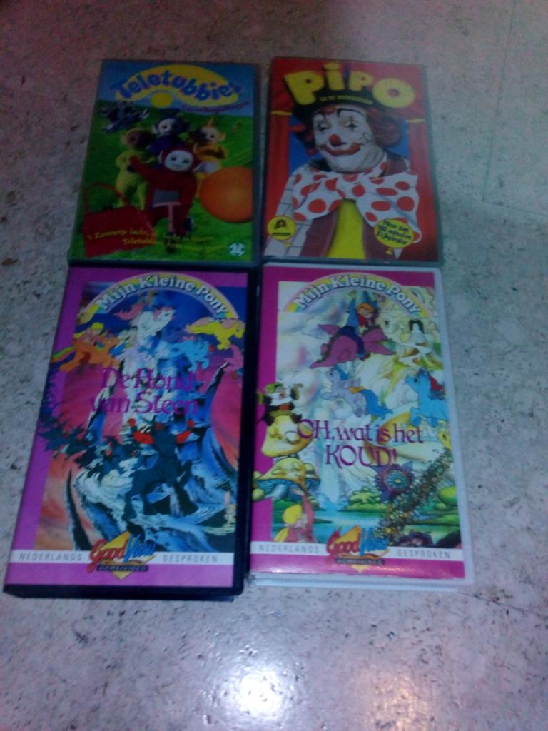 Teletubbies, Pipo en Mijn Kleine Pony VHS-banden, Alle leeftijden, Ophalen, Gebruikt, Tekenfilm