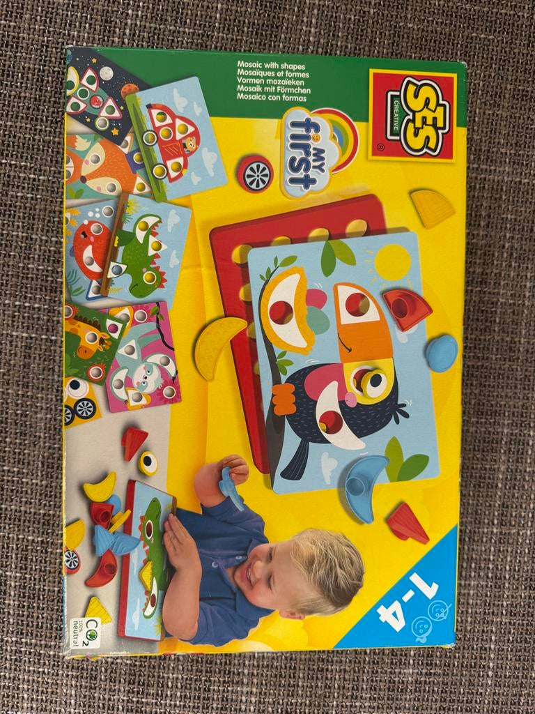 SES Creative My First Mozaïek met vormen 1-4 jaar, Ophalen of Verzenden, Zo goed als nieuw, Overige typen