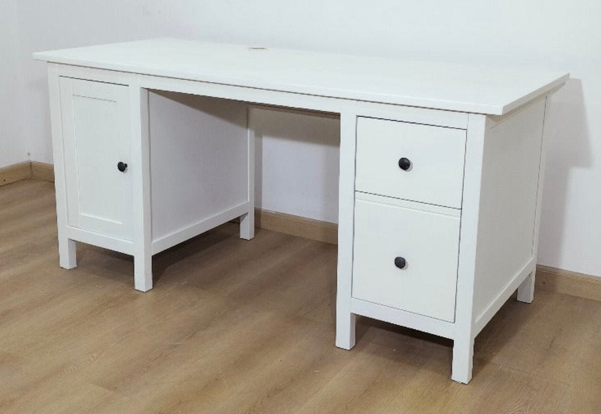 Ikea wit Hemnes bureau, Ophalen, 155 cm, Hout, IKEA
