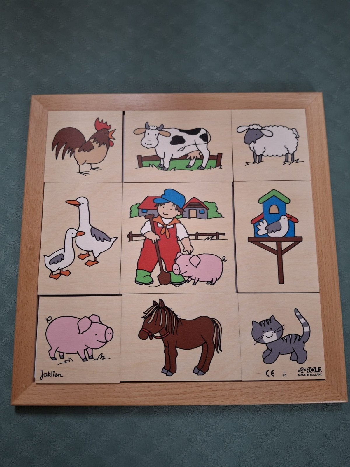 Rolf puzzel Dieren, 2 tot 4 jaar, Ophalen of Verzenden, Zo goed als nieuw, Van hout