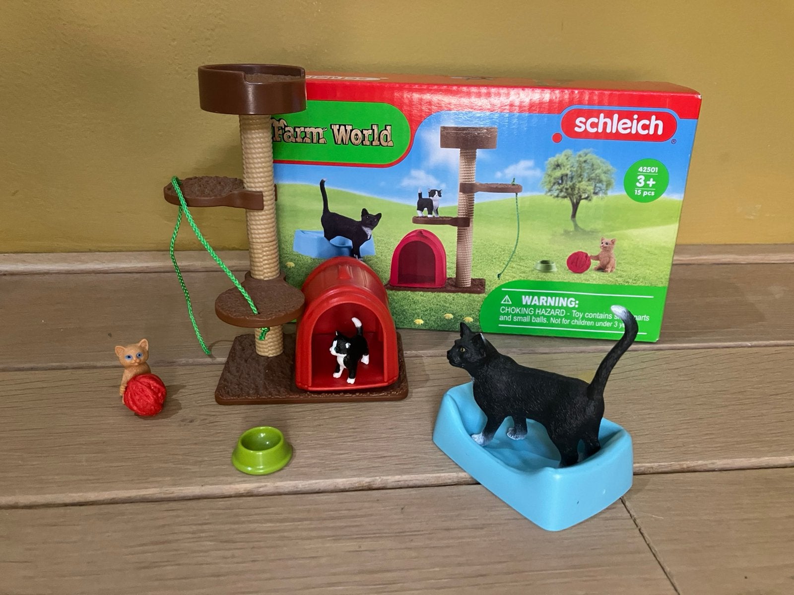 Schleich 42501 katten krabpaal, Ophalen, Zo goed als nieuw