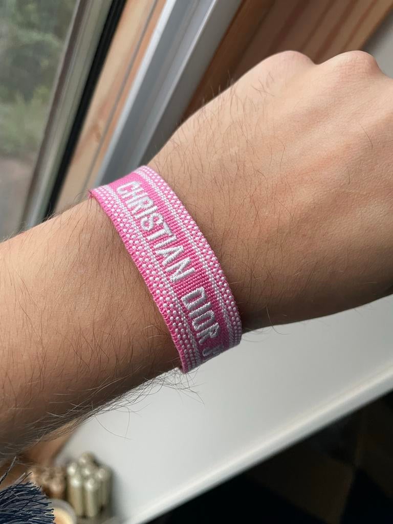 Christian Dior J'ADIOR armband roze, Overige materialen, Gebruikt, Ophalen of Verzenden, Roze