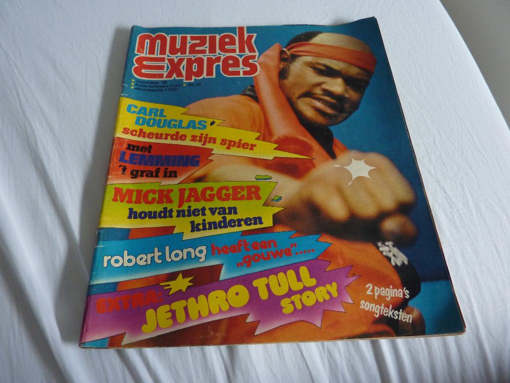 MUZIEK EXPRES`74- LONG-F ZAPPA-SLADE-IAN ANDERSON-MUD-STONES, Verzenden, 1960 tot 1980, Tijdschrift