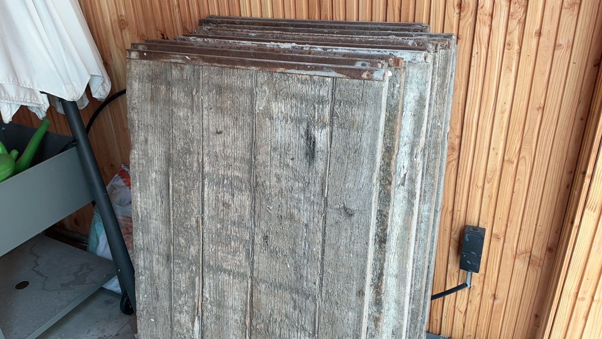 Steenschotten, Ophalen, Gebruikt, Hout