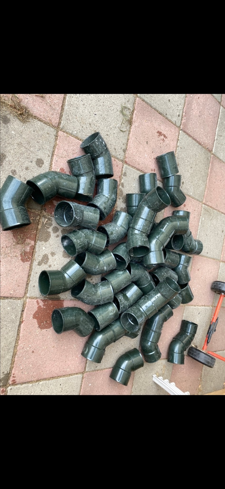 16x DYKA AIR Bocht 80mm 2x lijmmof 45 groen, Doe-het-zelf en Verbouw, Buizen en Afvoer, Gebruikt, Bochten, Pvc, Minder dan 2 meter