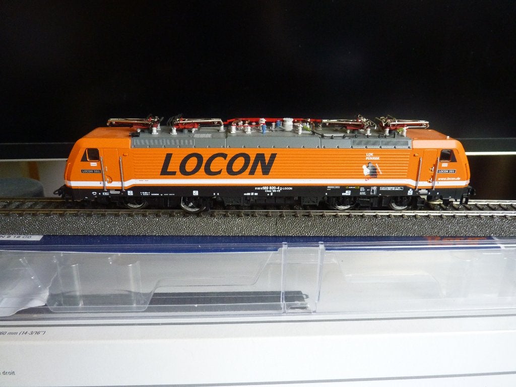 HO modeltrein met LOCON reclame, Hobby en Vrije tijd, Modeltreinen | H0, Wisselstroom, Locomotief, Zo goed als nieuw, Piko