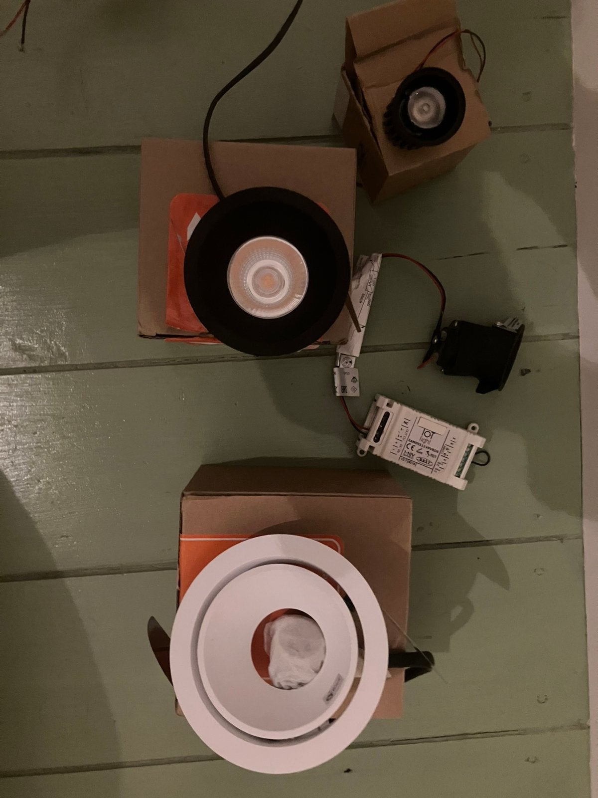 4 design inbouwspots van modular en kreon, Ophalen of Verzenden, Nieuw, Metaal, Inbouwspot