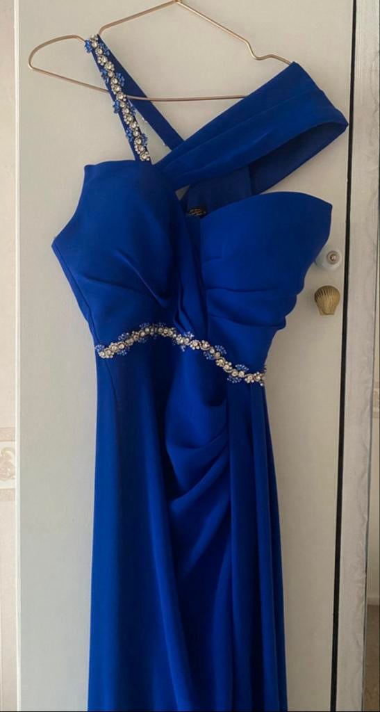 Elegante blauwe jurk - Maat 38, Maat 38/40 (M), Galajurk, Blauw, Ophalen of Verzenden