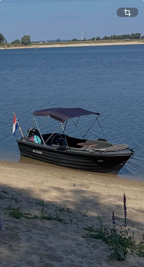 Admiral Sloep 470XL met trailer en 20pk Suzuki buitenboordmo, Watersport en Boten, Sloepen, Ophalen, Gebruikt, Buitenboordmotor