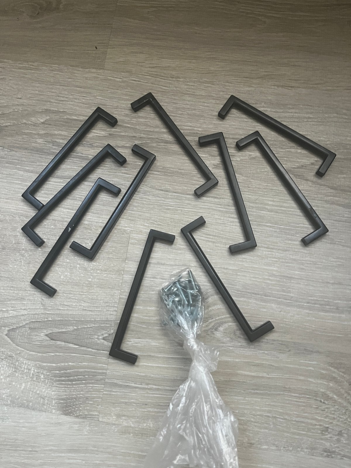 Zwarte handgrepen Omer 128mm (10 stuks), Ophalen of Verzenden, Gebruikt, 100 tot 250 mm, Overige typen